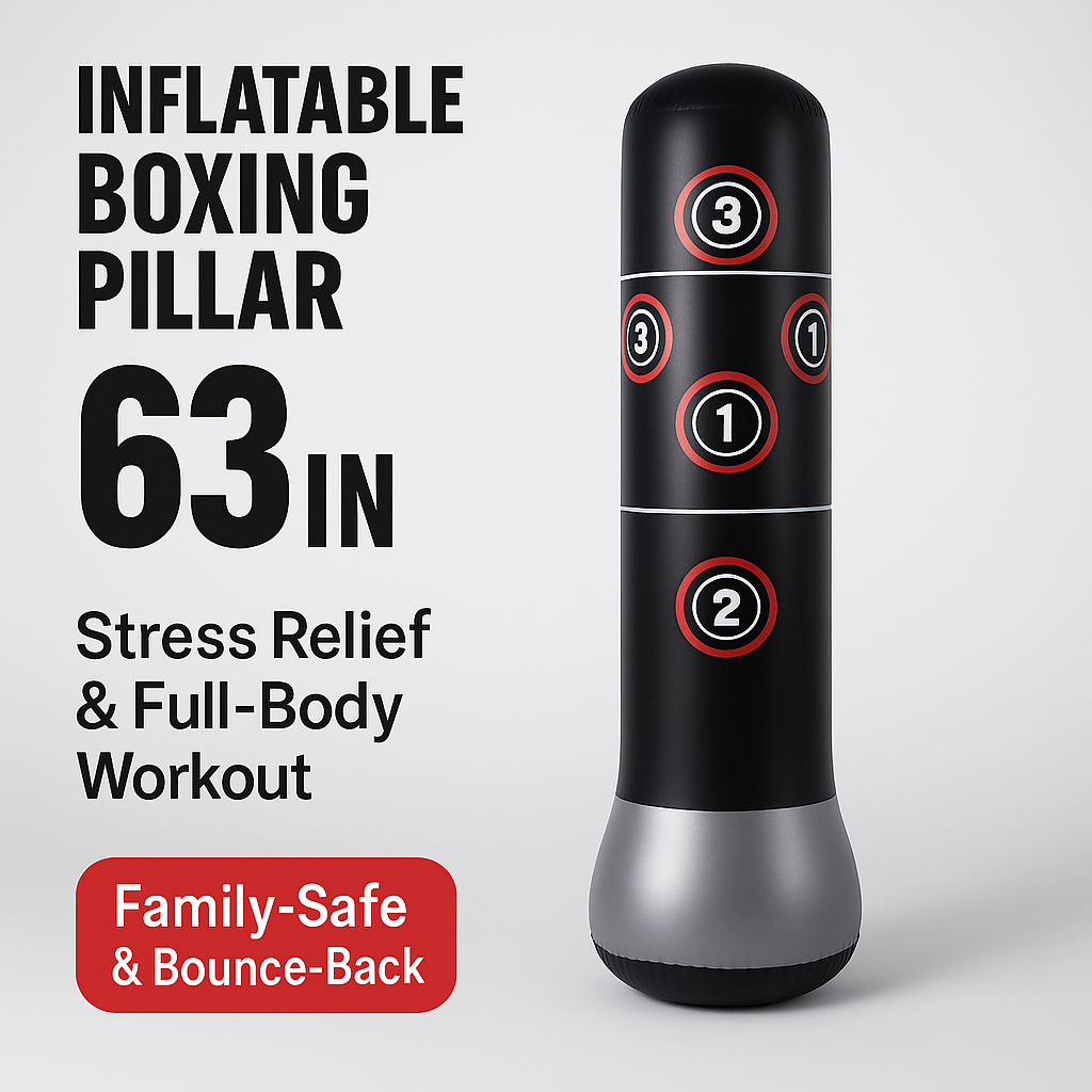 Inflatable Stand-Up Punching Bag for Stress Relief